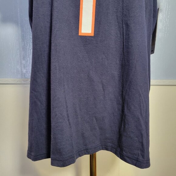 NFL Team Apparel Woman's Extra Large Navy Chicago Bears "Fields" V Neck T-Shirt - Picture 3 of 11